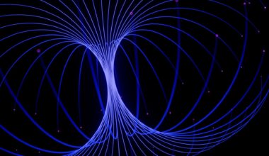 abstract purple lines in a geometric form