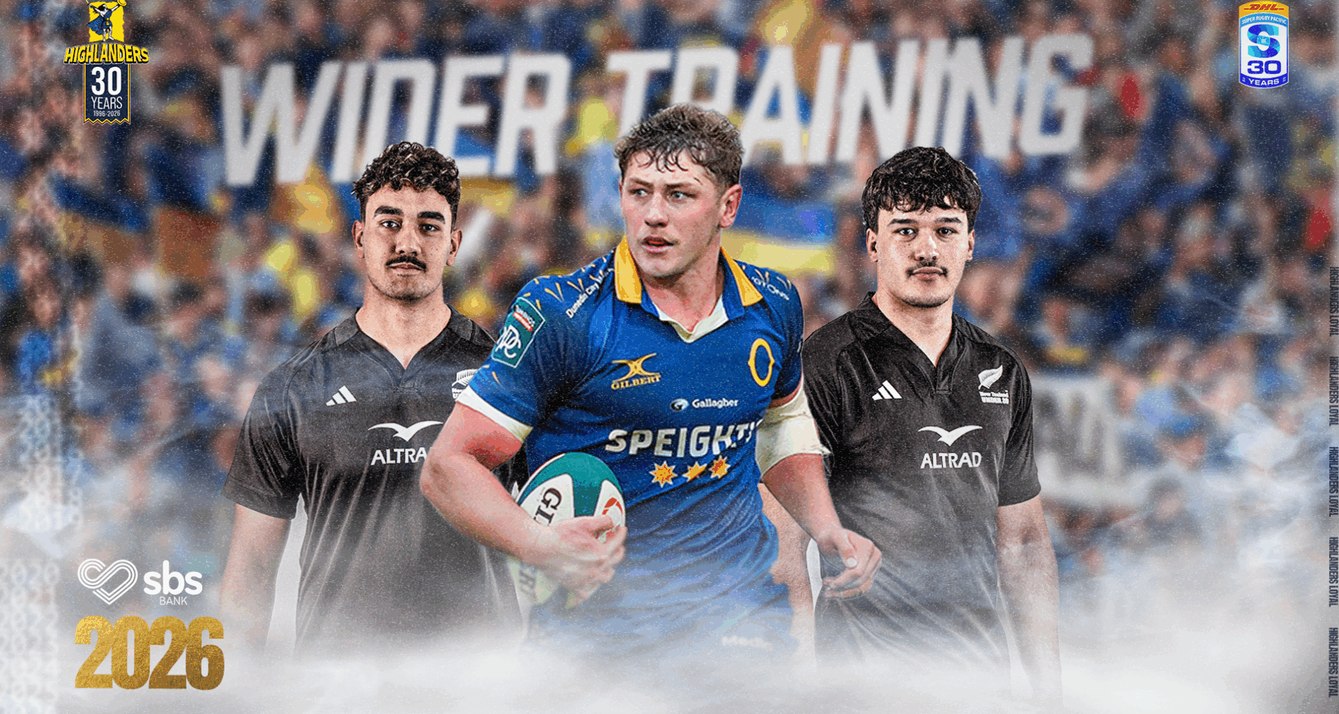 Highlanders confirm Wider Training Group for 2026