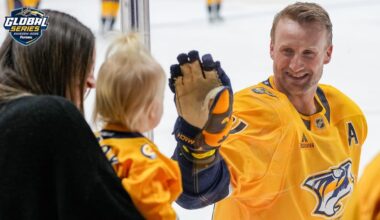 Stamkos stays positive for his kids, Predators despite frustrations entering Global Series