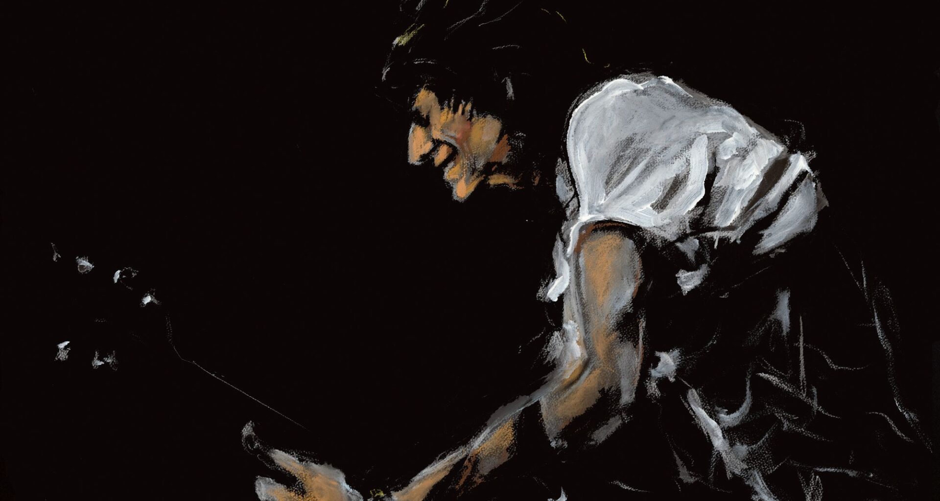 Ronnie Wood marks 50 years as a Rolling Stone with 'Paint It Black' paintings of the band