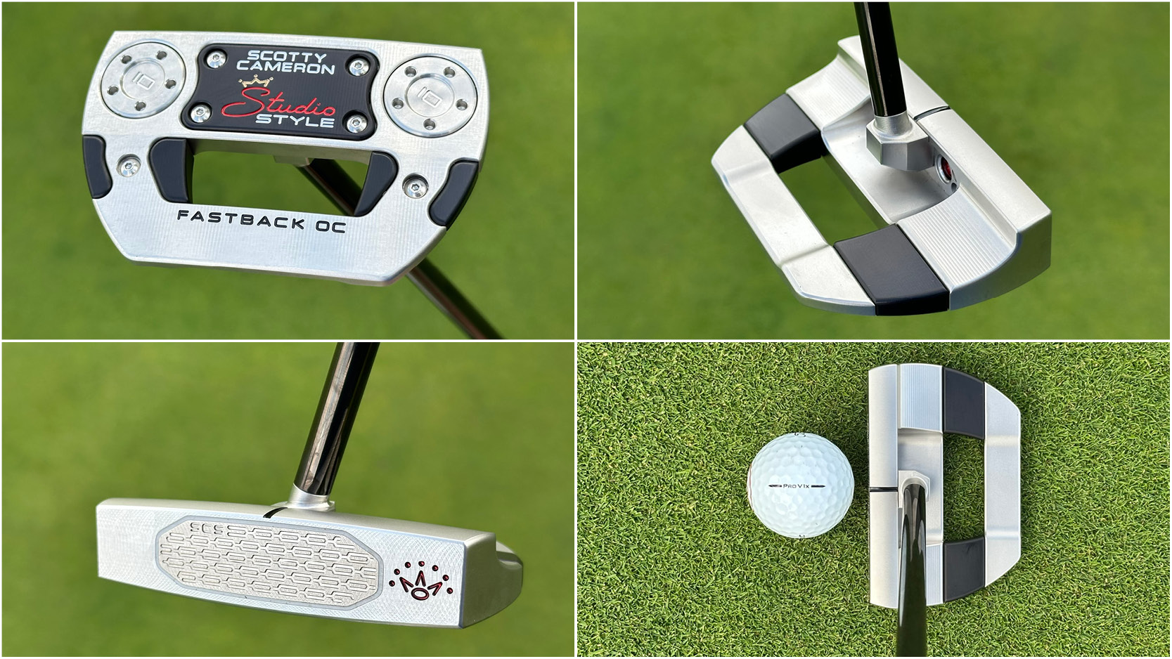 An array of different Scotty Cameron Studio Style Fastback OC putter pictures