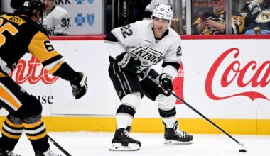 Fiala breaks tie in 3rd, gets assist to help Kings rally past Penguins
