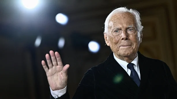 Italian designer Giorgio Armani 