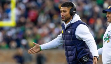 Notre Dame Coach Marcus Freeman a Surprise Name on Giants’ Candidates List