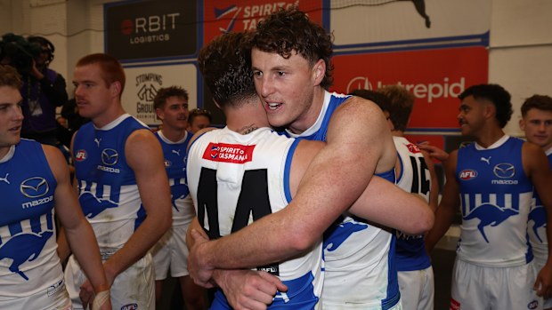 Nick Larkey of the Kangaroos in 2025.