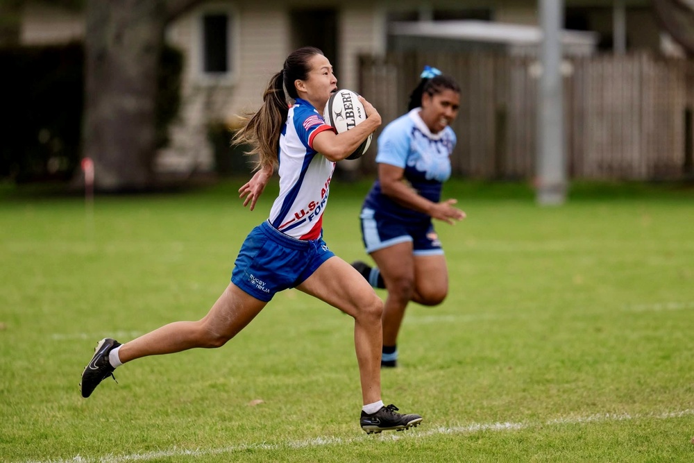 New York National Guard women compete with All Air Force Womens Rugby Team