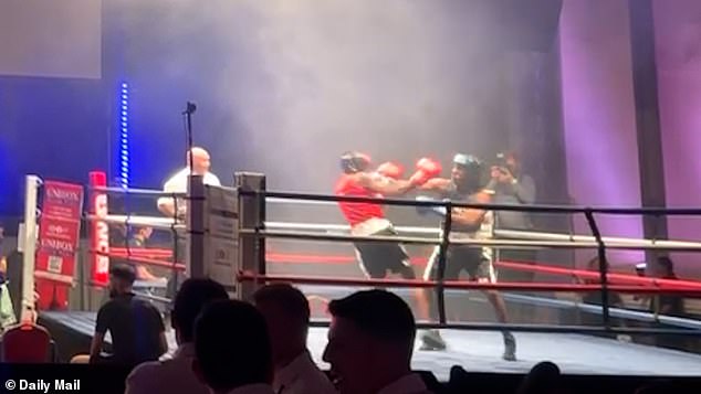 An image of a UWCB 'fight night' in London. Owen was due to take part in a fight night in Peterborough but was injured after a training session and died a week later