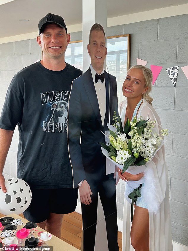 A cardboard cut-out of Trbojevic was included so he could be there in spirit