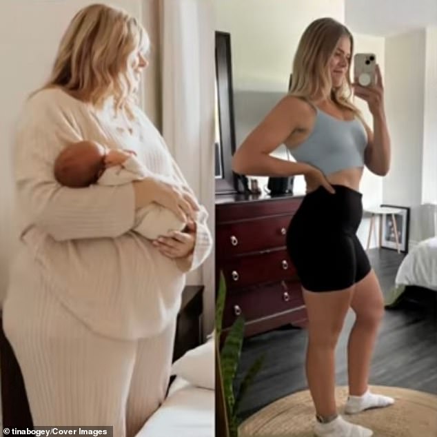 For years, Christmas was a season of fear for Tina Bogart (pictured), a stay-at-home mom who struggled with weight management