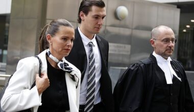 One thing that has deeply unsettled me is the way Jo Silvagni (left) has appeared to conduct herself since her son Tom's (centre) verdict. (Right: defence lawyer James Anderson)