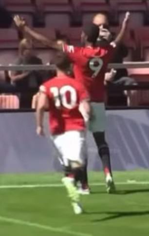 Chido Obi (right) also sent a subtle response to Amorim