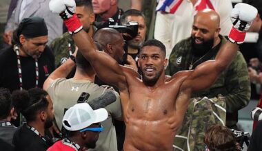 Anthony Joshua is expected to return to the ring again in February with a fight in Riyadh