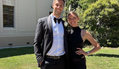 AFL star Kyle Langford and his longtime love Lulu Scott-Young have quietly tied the knot in a stunning seaside ceremony