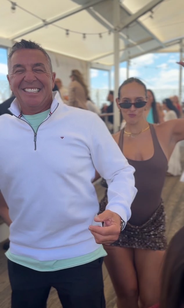 Once on board, the pair were seen dancing under the white canopy, blending into the buzzing afternoon crowd