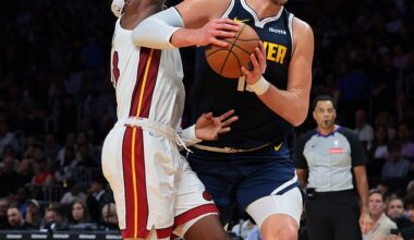 Nikola Jokic will undergo an MRI scan on Tuesday amid fears he suffered a serious injury