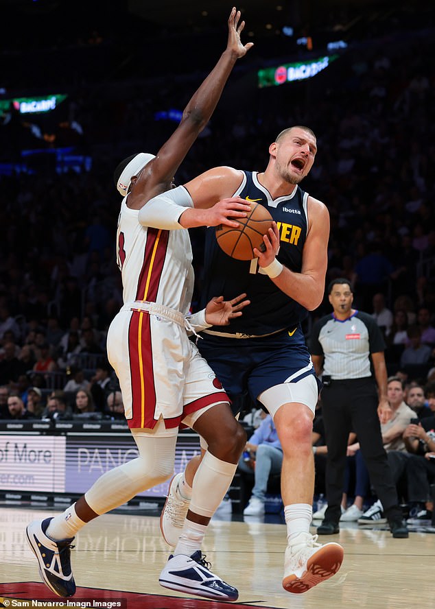 Nikola Jokic will undergo an MRI scan on Tuesday amid fears he suffered a serious injury