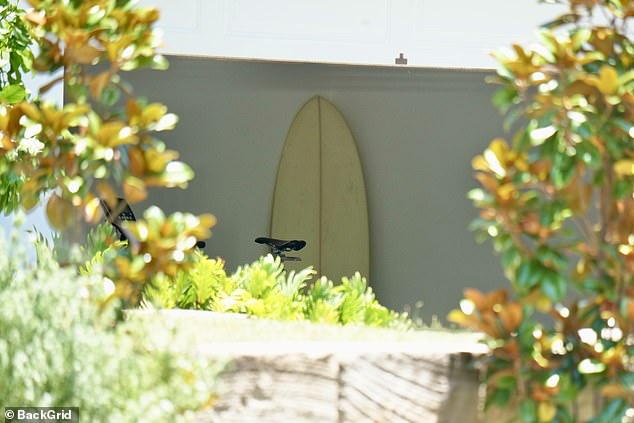 Other odds and ends being sold off included an iPhone, a trampoline and a surfboard