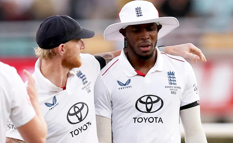 Ben Stokes, pictured here wrapping an arm around Jofra Archer during the second Ashes Test.