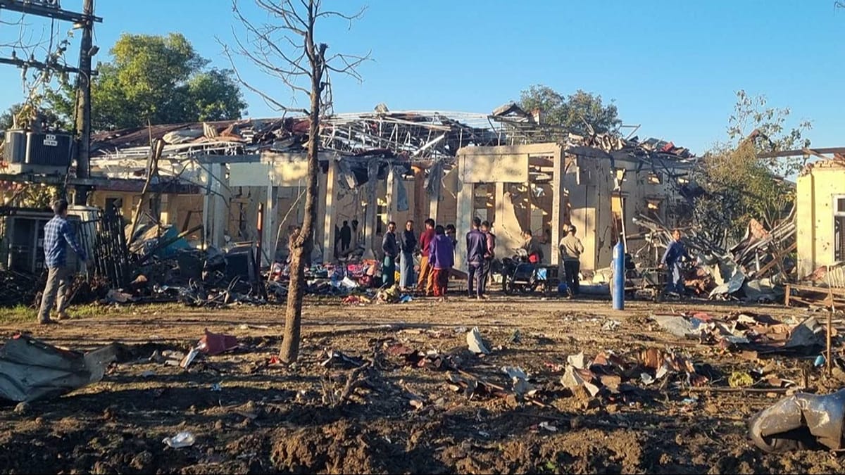 Myanmar's military junta says hospital it bombed killing dozens was used as based by armed groups