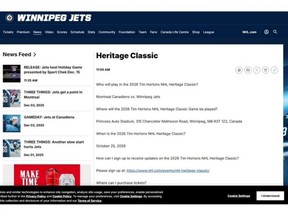 Plans for a Heritage Classic game leaked
