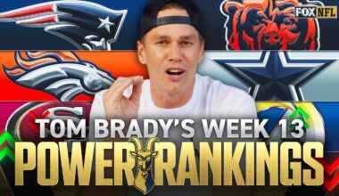 Tom Brady's NFL Power Rankings: Cowboys Make First Appearance; Rams Fall From No. 1