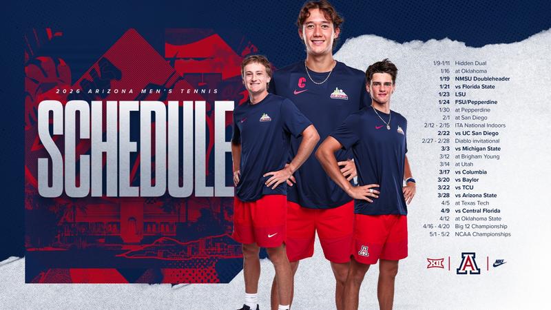 Arizona Mens Tennis Release Spring Schedule