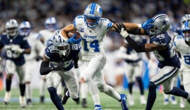 Amon-Ra St. Brown toughs out injury, fuels Lions in key win