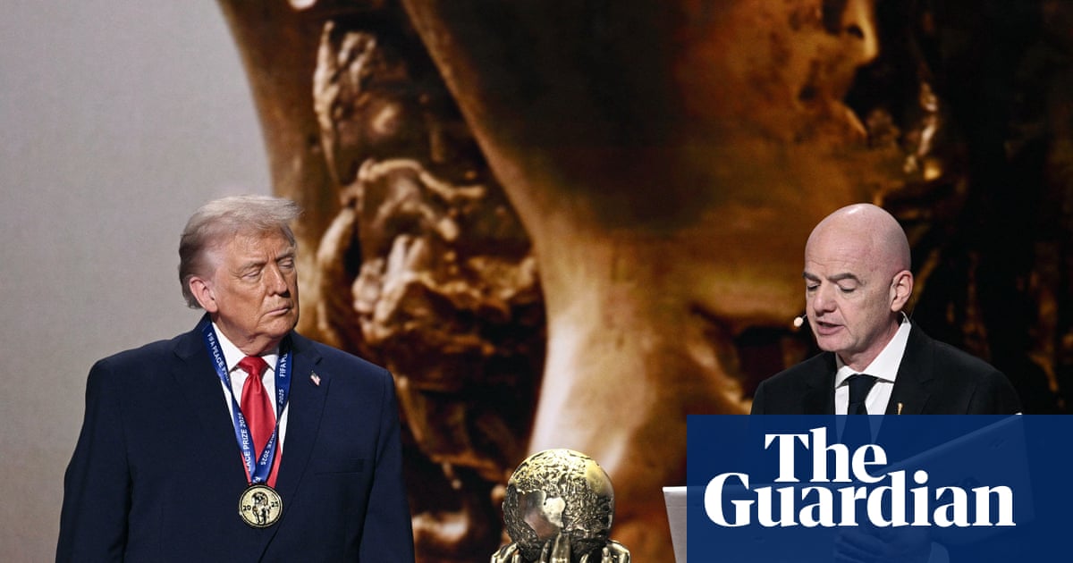 Trump wins his peace prize from Fifa – any chance of a VAR review? | Donald Trump