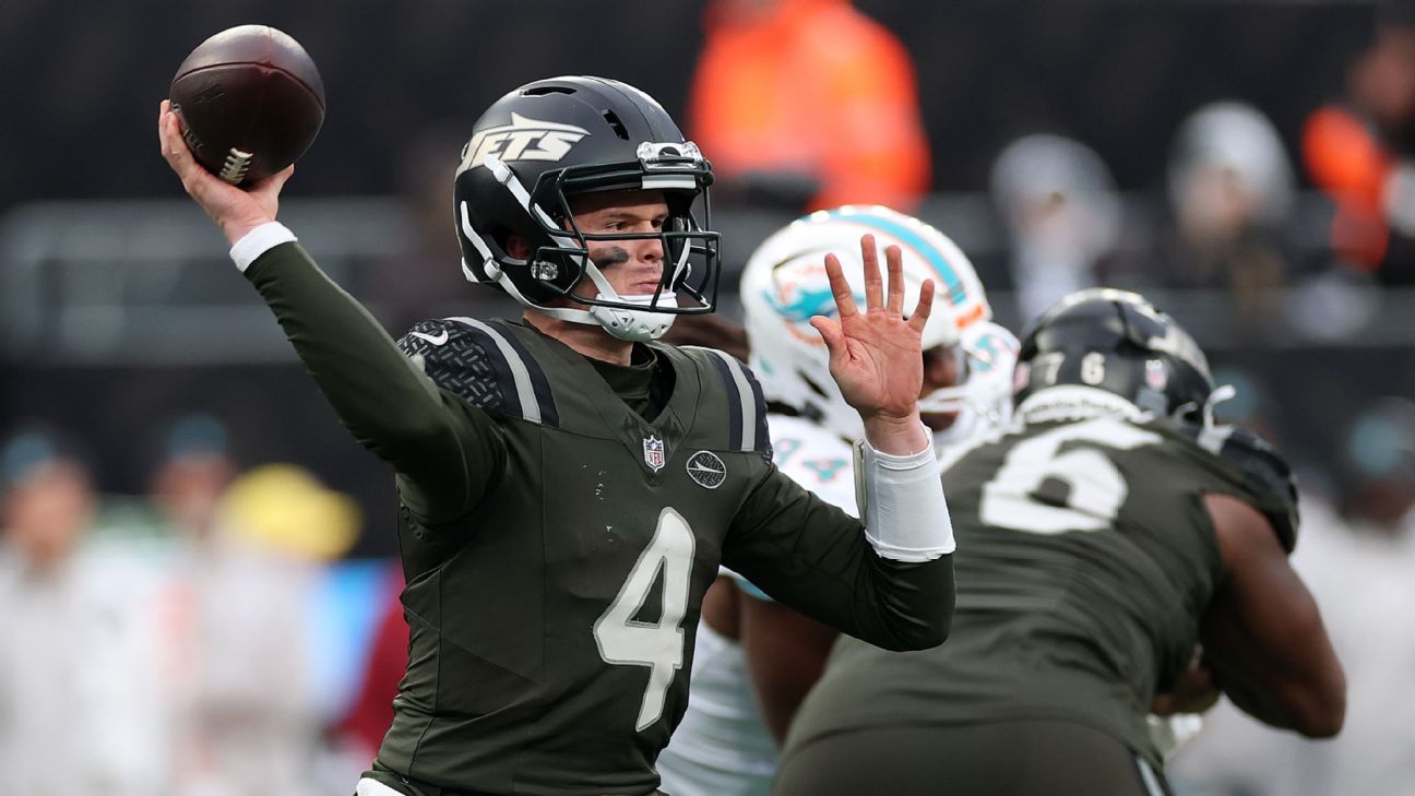 Jets rookie Brady Cook to make his first NFL start vs. Jaguars