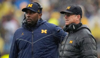 Jim Harbaugh 'still processing' firing of former OC Sherrone Moore