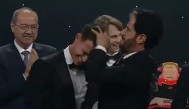 Lando Norris, FIA gala awards, Mohammed Ben Sulayem interaction, video