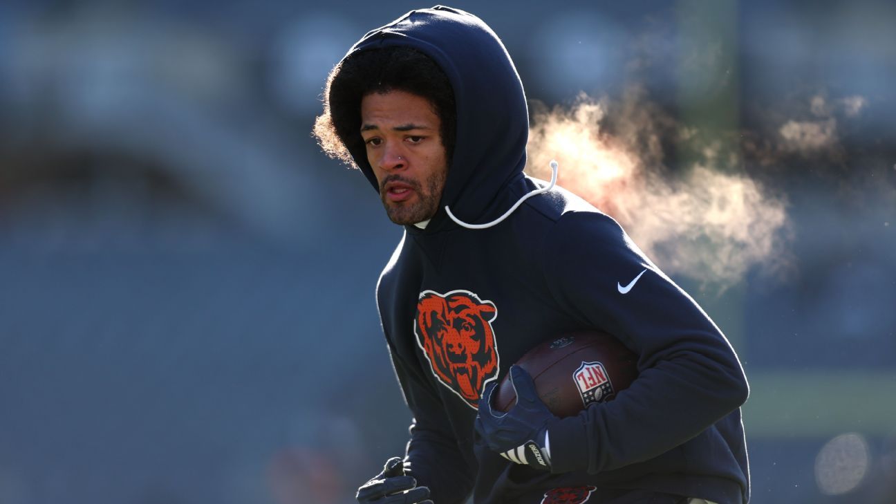 Bears' Rome Odunze out after aggravating foot injury
