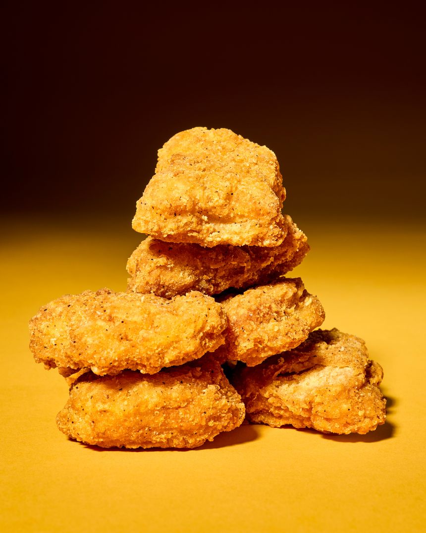 Frozen chicken nuggets, along with cold cuts, sausages, hot dogs and other formed meats may contain “meat glue.”