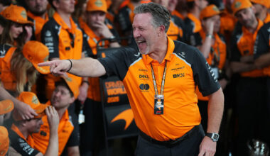 Zak Brown speech at McLaren awards, jokes about Oscar Piastri and Lando Norris video