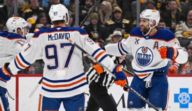 Draisaitl gets 1,000th point against ex-Oiler Skinner
