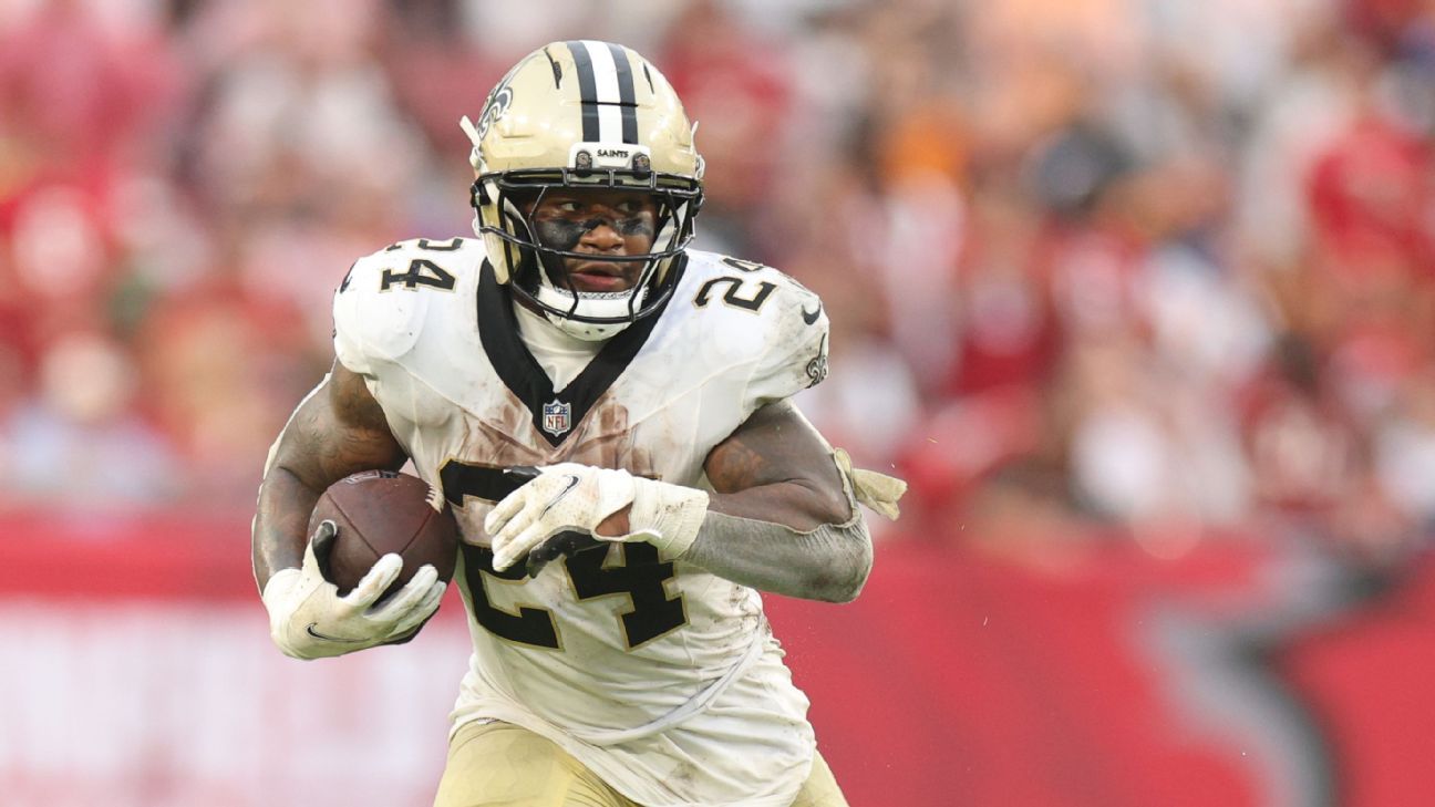 Saints' Devin Neal, Devaughn Vele ruled out against Jets