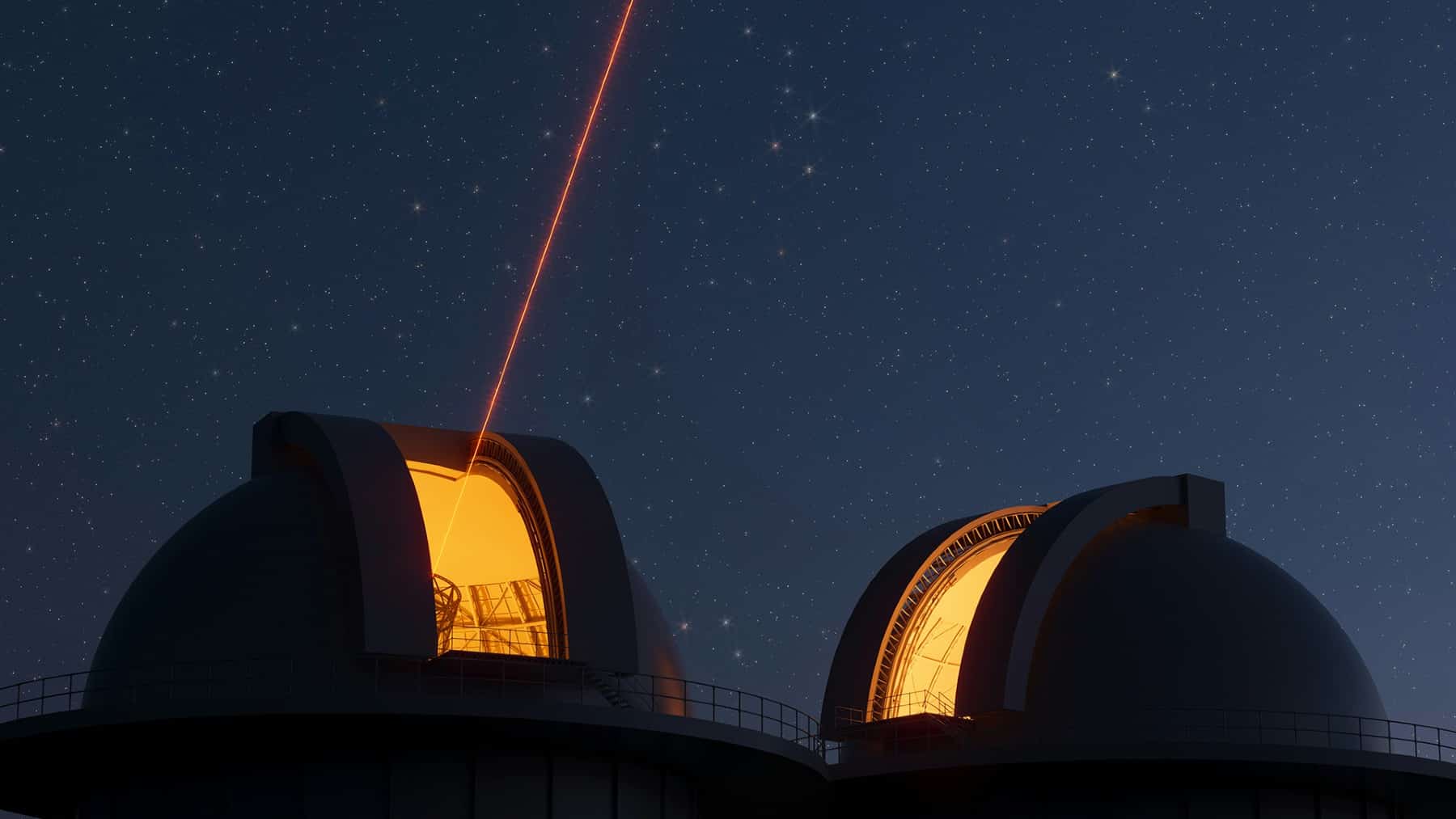 Space telescopes launch suncatcher laser beam
