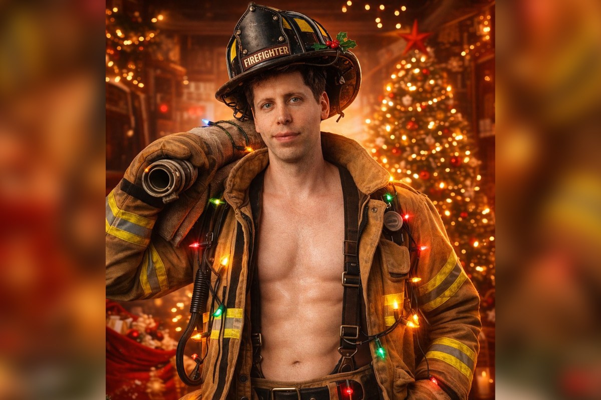 Sam Altman Uses His New Image Generator to Show Himself As a Jacked Fireman With Washboard Abs... With an Absolutely Hilarious Error