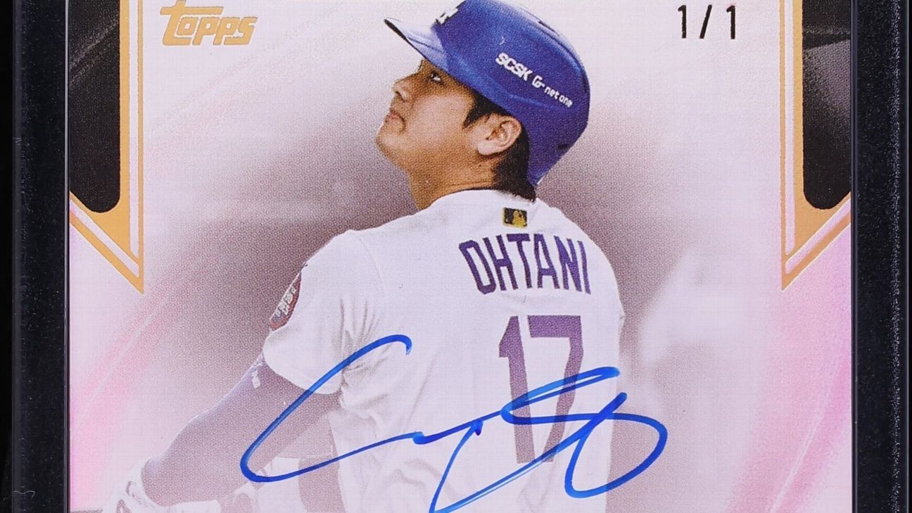Super-rare Ohtani MVP award card sells for record $3 million
