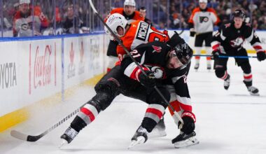 Sabres' Conor Timmins breaks leg, expected to miss 6-8 weeks