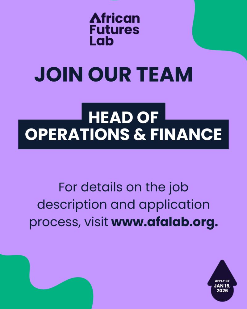 2 Remote Roles Available Now at the African Futures Lab (AFL) for 2026: Apply!!
