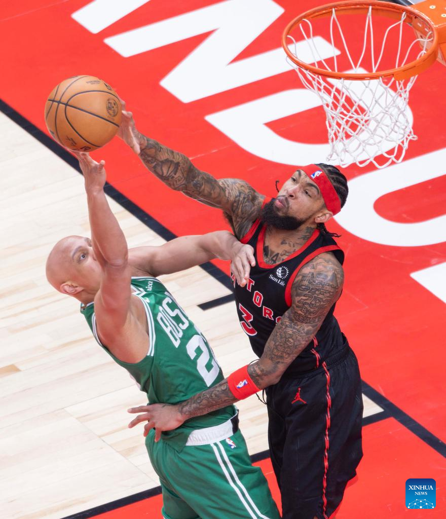 Toronto Raptors vs. Boston Celtics-Xinhua