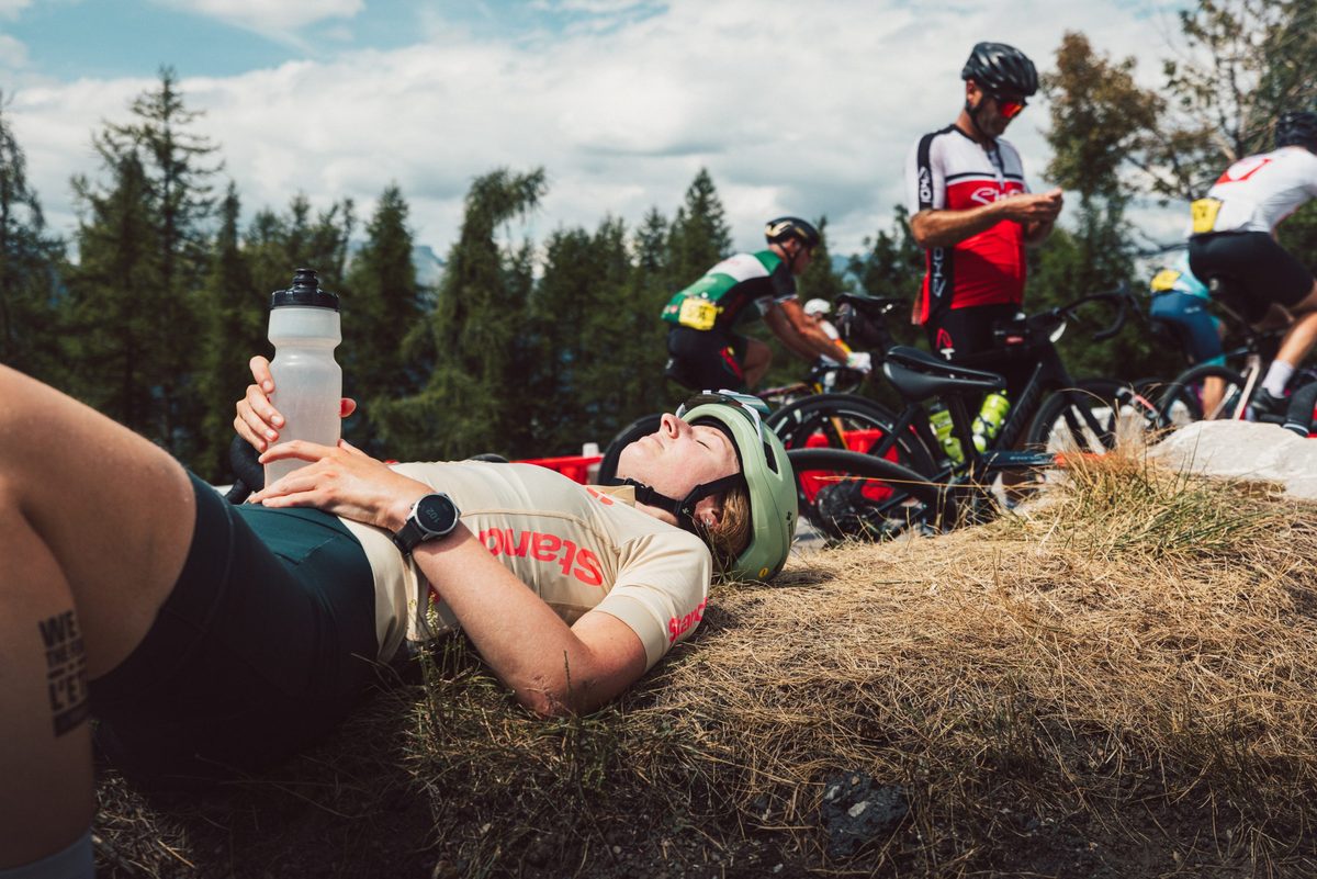 There can be little opportunity to cool down during a ride like L