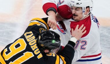 Canadiens cruise past Bruins in fight-filled tilt in Boston