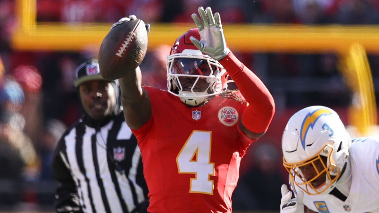 WR Rashee Rice among four Chiefs players placed on IR