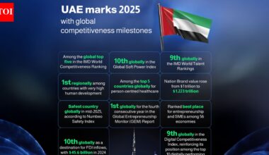 UAE tops global charts in 2025, leading in economy, innovation, healthcare, and human development | World News