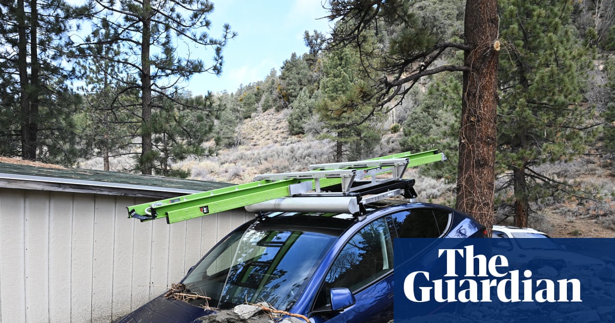 Mudslides bury cars and homes up to their windows in California town | California