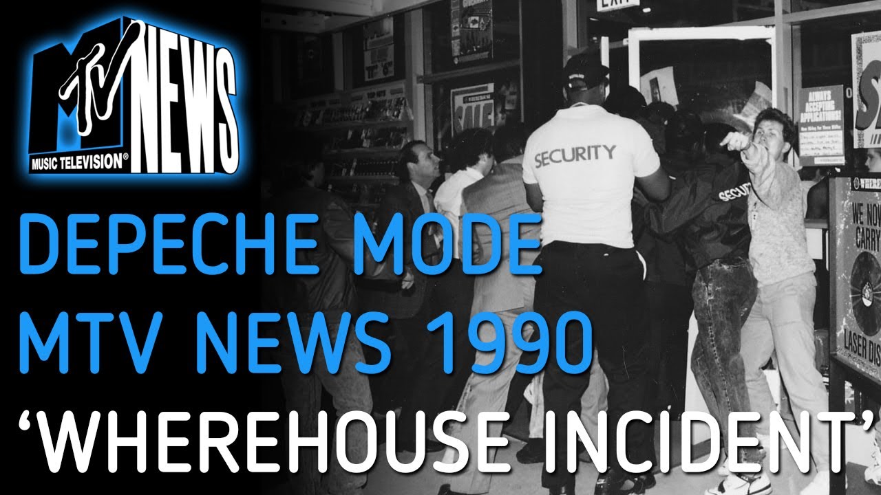 Depeche Mode | MTV News report | Wherehouse record store incident | 1990 - YouTube