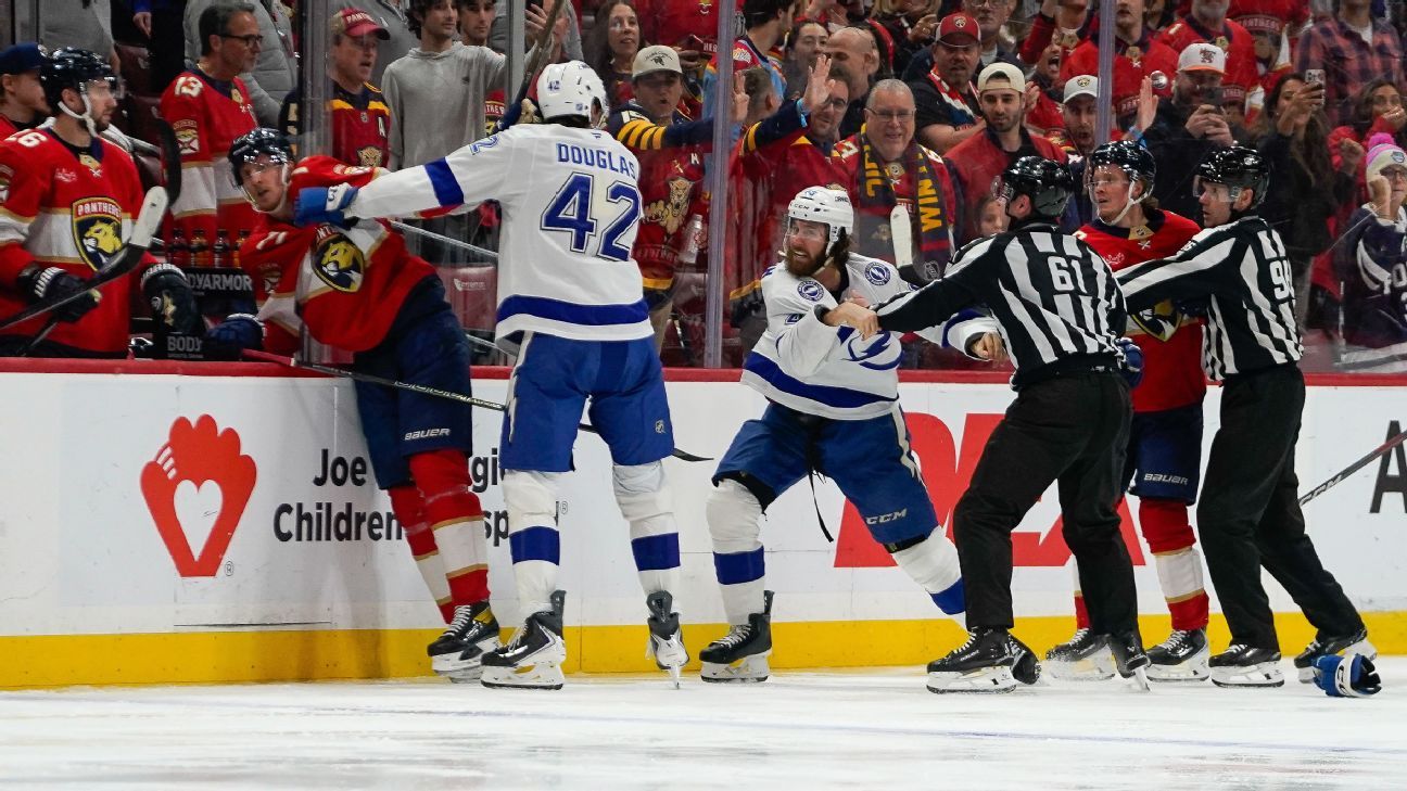 NHL fines Panthers' Anton Lundell, Lightning's Scott Sabourin