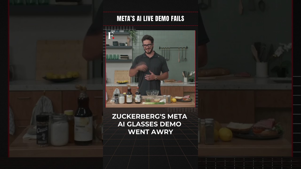 #FirstpostNews: Zuckerberg’s Meta AI Glasses Demo Goes Wrong | N18G - YouTube